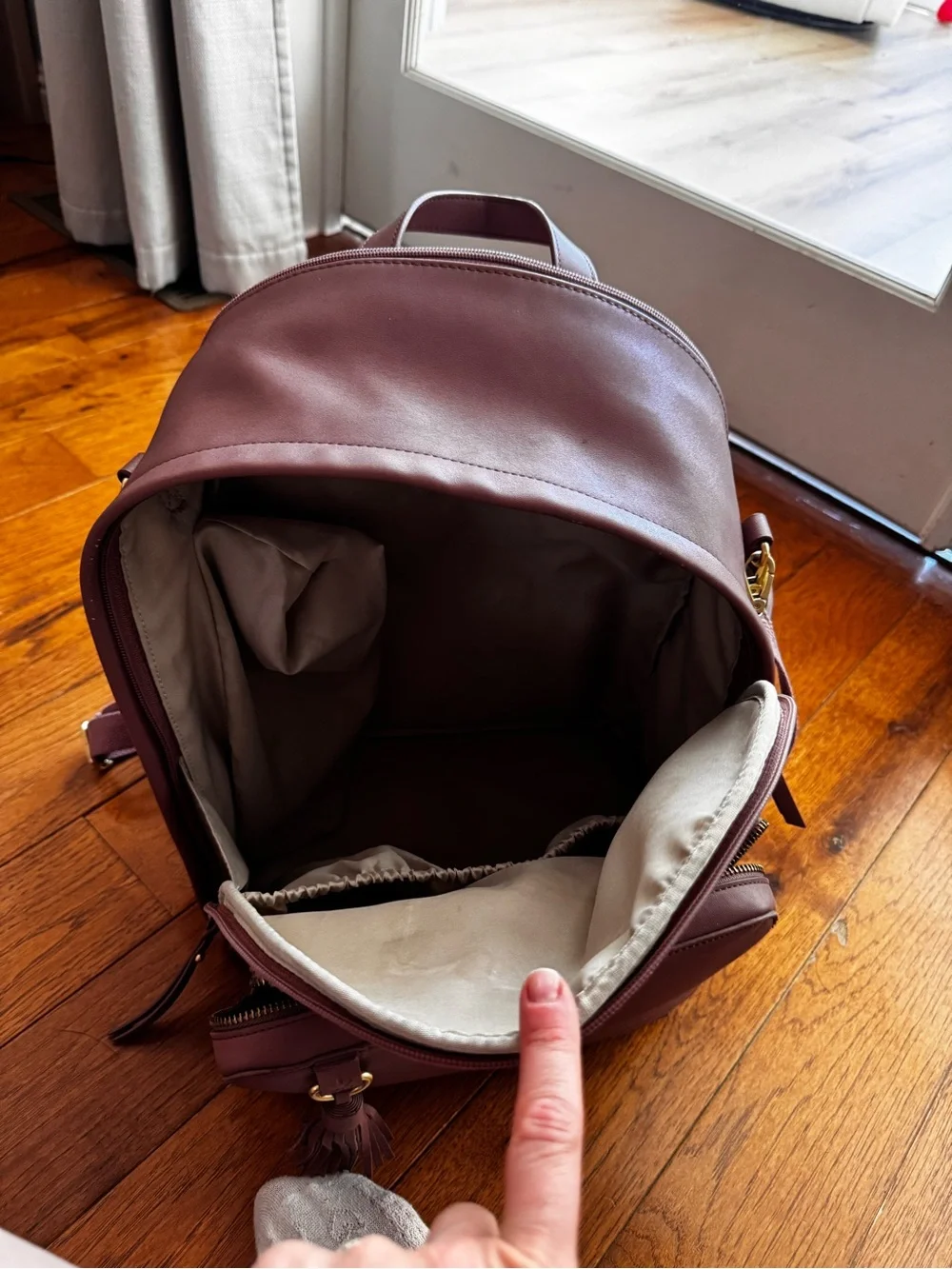 Skip Hop blush pink Baby diaper Backpack with Tassel Accent